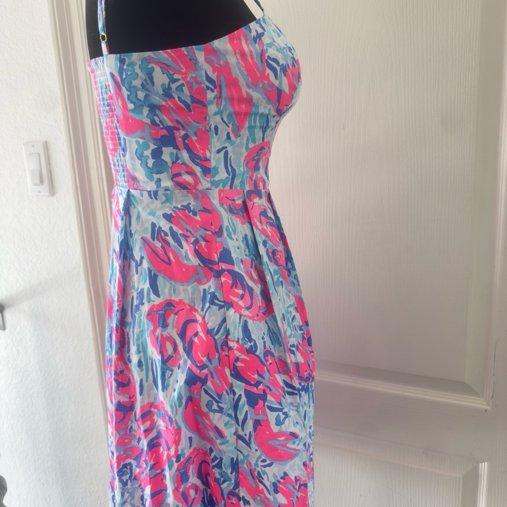 LILLY PULITZER EASTON DRESS COSMIC CORAL "CRACKED UP"  Size 00 - Picture 8 of 16